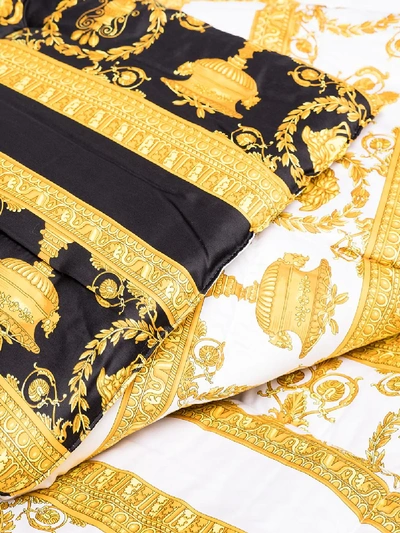 Versace Barocco-print Padded Blanket In White
