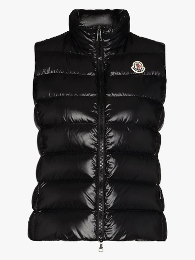 Shop Moncler Ghany Quilted Puffer Gilet In Black