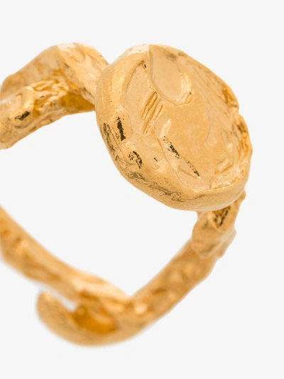 Shop Alighieri Gold-plated Wasteland Ring