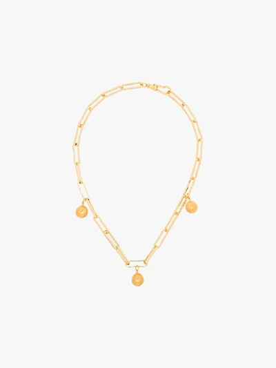Shop Alighieri Gold-plated Anchor In The Storm Necklace