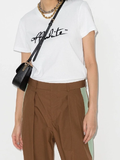 Off-white Script Logo Print T-shirt In White