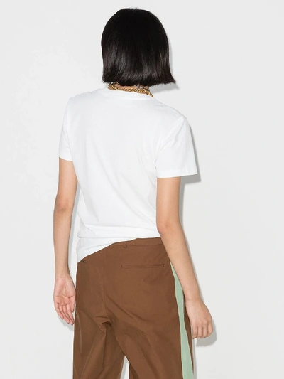 Off-white Script Logo Print T-shirt In White