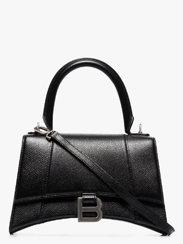Balenciaga S Hourglass Tote Bag In Black | ModeSens