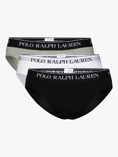 Shop Polo Ralph Lauren Low Rise Briefs Set In Multicolour