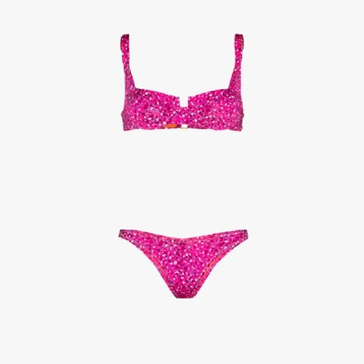 Shop Reina Olga Brigitte Underwired Bikini In Pink