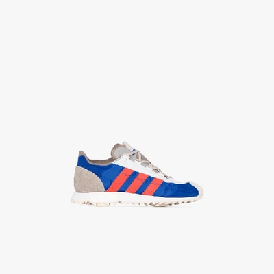 Shop Adidas Originals Blue Sl 7600 Workshop Sneakers In Multicolour