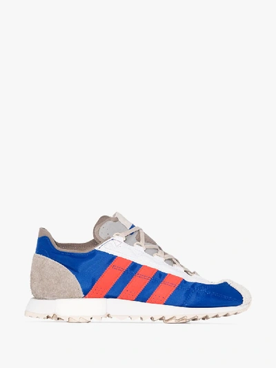 Shop Adidas Originals Blue Sl 7600 Workshop Sneakers In Multicolour