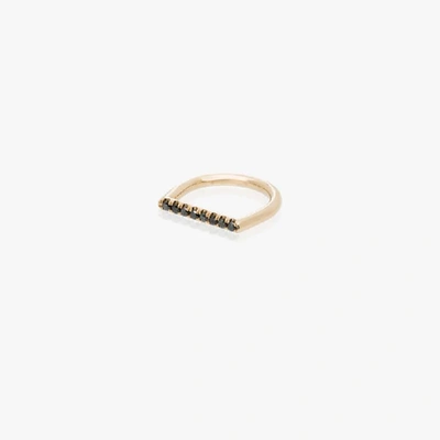 Shop Dru 14k Yellow Gold Square Black Diamond Ring