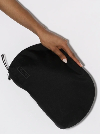 Shop Ganni Black Makeup Bag