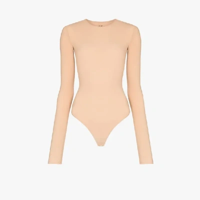 Shop Alix Nyc Leroy Long Sleeve Bodysuit - Women's - Polyimide/elastane In Neutrals