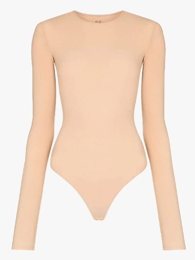 Shop Alix Nyc Leroy Long Sleeve Bodysuit - Women's - Polyimide/elastane In Neutrals