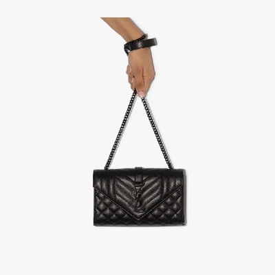 Saint Laurent Women's Envelope Small Bag In Mix Matelassé Grain De