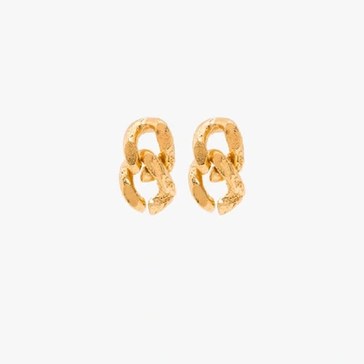 Shop Alighieri Gold-plated The Fractured Link Earrings