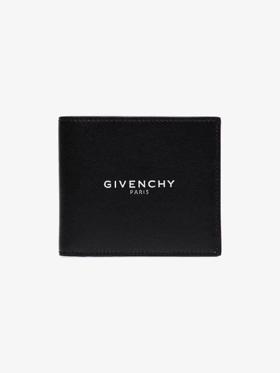 Shop Givenchy Logo Bifold Wallet In Black