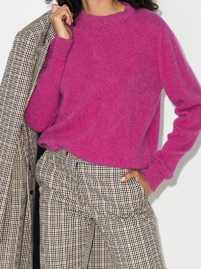 Shop The Elder Statesman Simple Cashmere Sweater In Pink