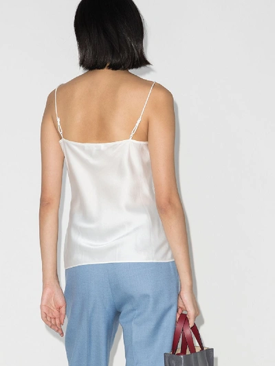 Shop Frame Silk Camisole In White