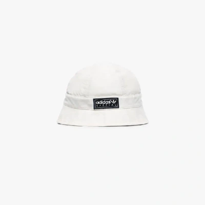 Shop Adidas Originals White Spzl Meanwood Bucket Hat