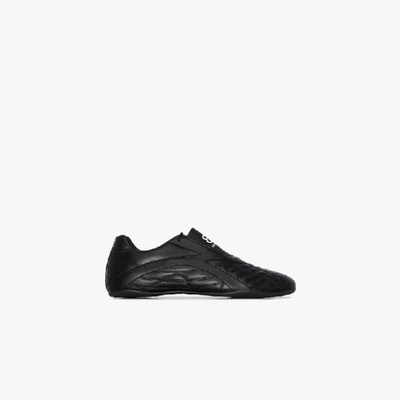 Shop Balenciaga Black Zen Logo Print Sneakers