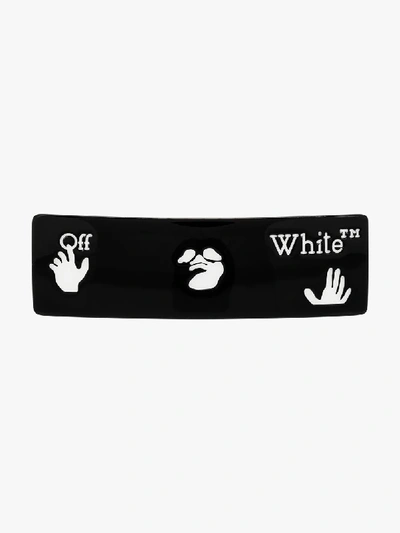 Shop Off-white Haarspange Mit Logo In Black