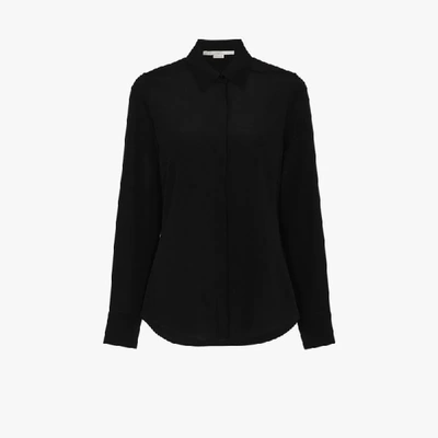 Shop Stella Mccartney Willow Silk Shirt In Black
