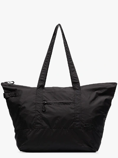 Shop Ganni Black Tote Bag