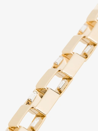 Shop Rosantica Gold Tone Square Chain Crystal Bracelet