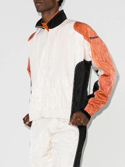Shop Marine Serre Moire Track Jacket In White