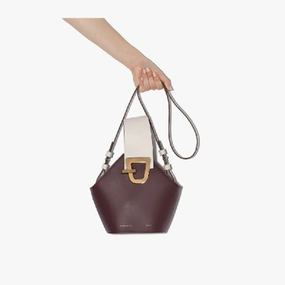 Shop Danse Lente Red Mini Johnny Leather Shoulder Bag