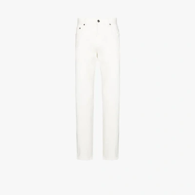 Shop Ermenegildo Zegna Slim Leg Jeans In White