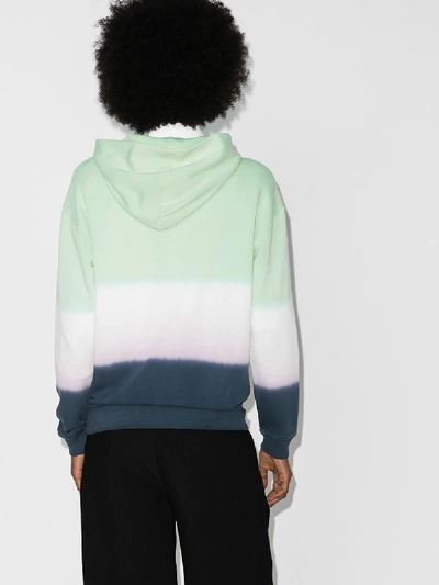 Shop Givenchy Tie-dye Logo Cotton Hoodie In Blue