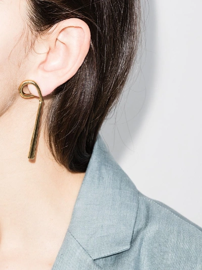 Shop Charlotte Chesnais Gold Vermeil Punk Pendant Earrings