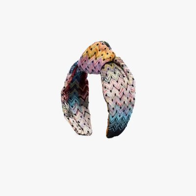 Shop Missoni Multicoloured Zigzag Headband
