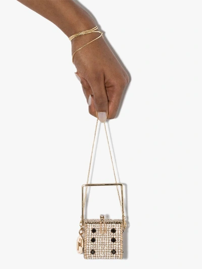Shop Rosantica Gold Tone Smorfia Crystal Mini Bag