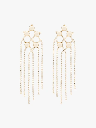 Shop Rosantica Gold Tone Sphere Crystal Earrings