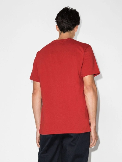 Shop Kenzo Tiger Print Cotton T-shirt In Red