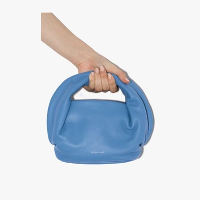 Shop Danse Lente Blue Lola Leather Tote Bag