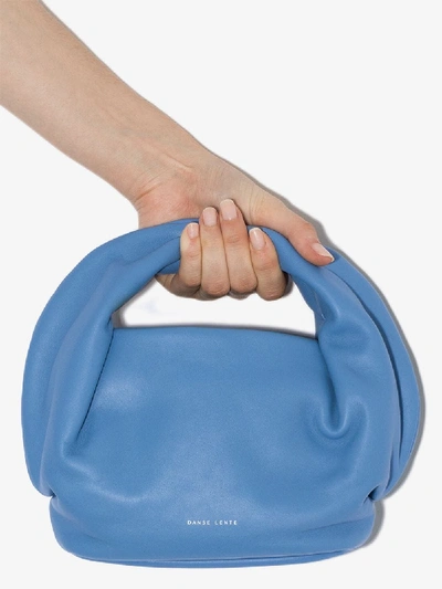 Shop Danse Lente Blue Lola Leather Tote Bag