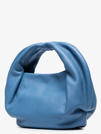 Shop Danse Lente Blue Lola Leather Tote Bag