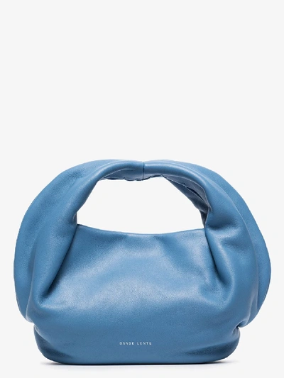 Shop Danse Lente Blue Lola Leather Tote Bag