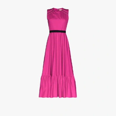 Shop Roksanda Pink Blaise Cotton Maxi Dress