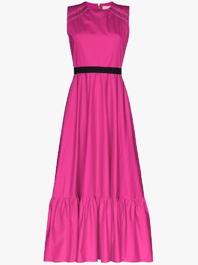 Shop Roksanda Pink Blaise Cotton Maxi Dress