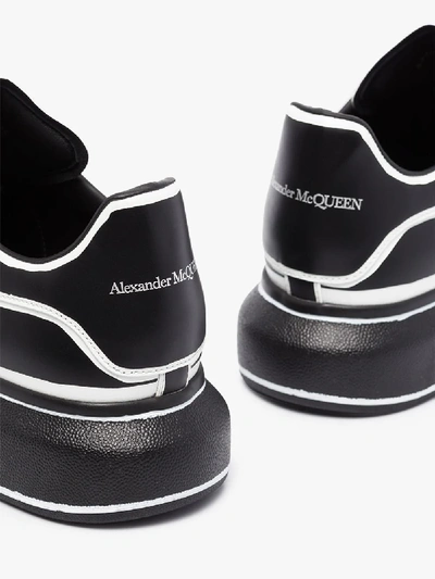 Shop Alexander Mcqueen Black And White Oversized Sneakers