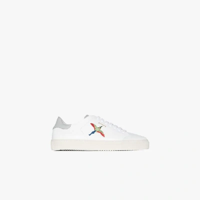 Shop Axel Arigato Clean 90 Triple Bird Leather Sneakers In White