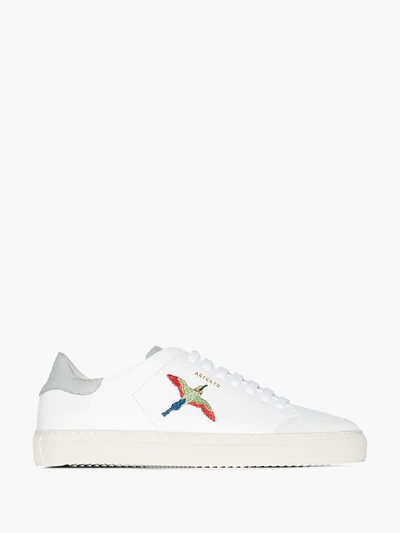 Shop Axel Arigato Clean 90 Triple Bird Leather Sneakers In White