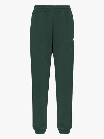 Shop Vetements Polizei Track Pants In Green