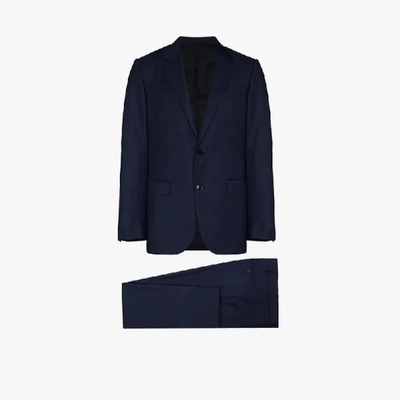 Shop Ermenegildo Zegna Milano Single-breasted Suit In Blue