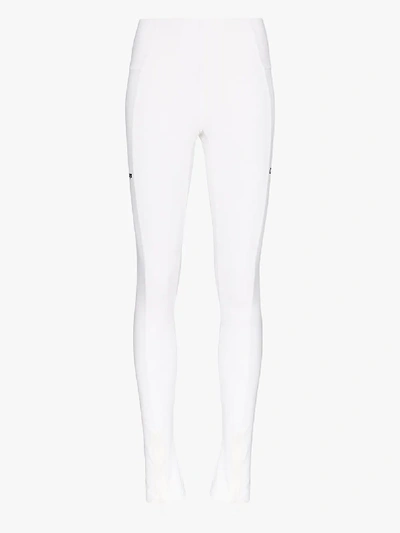 Shop Off-white Leggings Mit Schlitzen In White