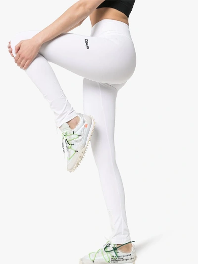 Shop Off-white Leggings Mit Schlitzen In White