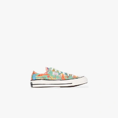 Shop Converse Green Multicoloured Chuck 70 Twisted Resort Desert Low Top Sneakers