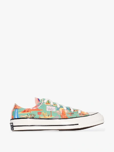 Shop Converse Green Multicoloured Chuck 70 Twisted Resort Desert Low Top Sneakers